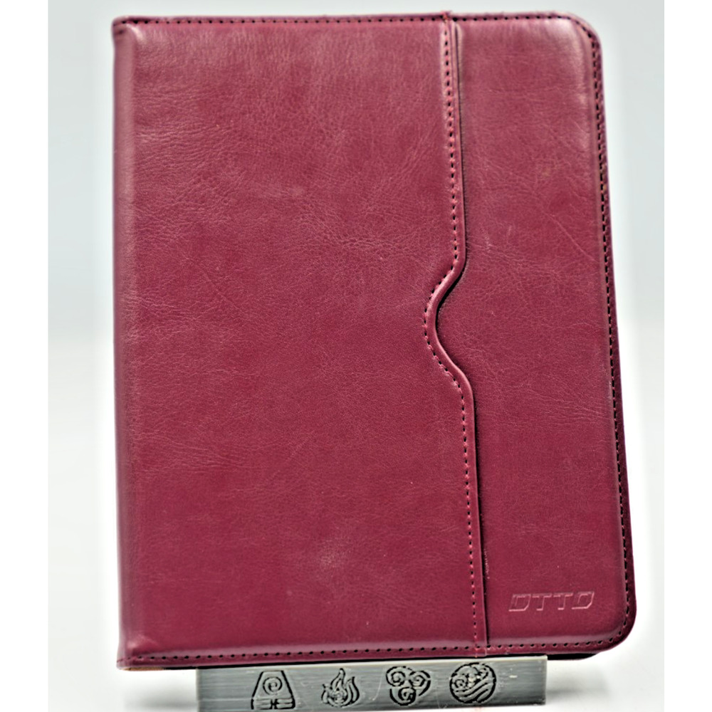 DTTO Premium Leather Folio Tablet Case Burgundy for Apple iPad Mini 5/4 -‎ Used